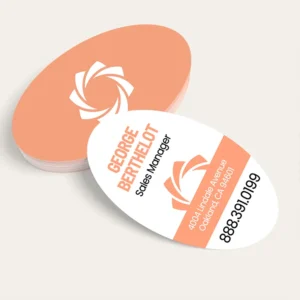 Oval Business Cards